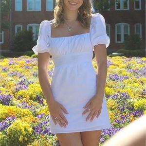 Hello molly white cotton summer dress